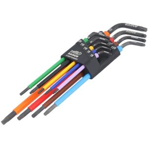 Bahco 9 Piece Colour Coded Long Torx Key Set Bahco 9 Piece Colour Coded Long Torx Key Set