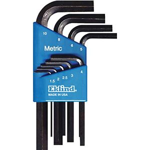 Eklind 10509 Hex-L Key Allen Wrench 9pc Set Metric MM Sizes 1.5-10 Short Series Eklind 10509 Hex-L Key Allen Wrench 9pc Set Metric MM Sizes 1.5-10 Short Series