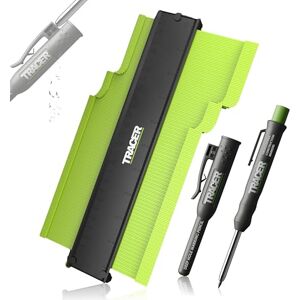 Tracer Contour Gauge 250mm (10”) Precise Marking Gauge with Deep Hole Construction Pencil. Measuring Set with Carpenters Pencil Tracer Contour Gauge 250mm (10”) Precise Marking Gauge with Deep Hole Construction Pencil. Measuring Set with Carpenters Pencil