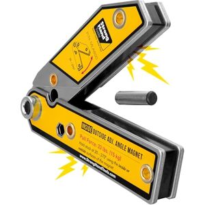 Strong Hand Tools Adjustable Angle Magnetic Welding Square, 6", Angle 30°-270°, Inside/Outside Magnets, Angle Setting Pin, Magnetic Pull Force 33 Lbs, Welding Square, MLA600, Strong Hand Tools Adjustable Angle Magnetic Welding Square, 6", Angle 30°-270°, Inside/Outside Magnets, Angle Setting Pin, Magnetic Pull Force 33 Lbs, Welding Square, MLA600,