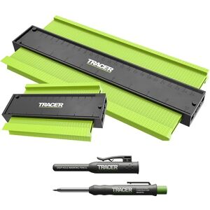 Tracer Contour Gauges and Deep Hole Construction Pencil Set. 130mm (5”) & 250mm (10”) Precise Profile Tools. 2 x Gauges and Carpenters Pencil Set Tracer Contour Gauges and Deep Hole Construction Pencil Set. 130mm (5”) & 250mm (10”) Precise Profile Tools. 2 x Gauges and Carpenters Pencil Set