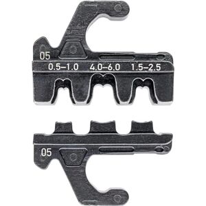 KNIPEX Crimping Die for Non-Insulated Open Plug Type Connectors (Plug Width 4.8 + 6.3 mm), 97 39 05 KNIPEX Crimping Die for Non-Insulated Open Plug Type Connectors (Plug Width 4.8 + 6.3 mm), 97 39 05