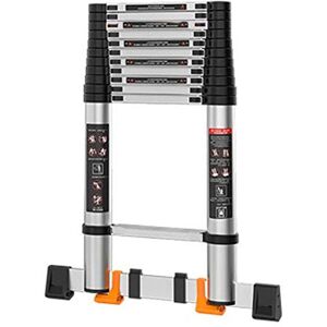 KAJDJDP Ladder Telescopic Ladder Multi-Purpose Telescopic Ladder Aluminium Lightweight Folding Loft Compact Portable Multi Purpose Telescoping Ladder The vast ocean KAJDJDP Ladder Telescopic Ladder Multi-Purpose Telescopic Ladder Aluminium Lightweight Folding Loft Compact Portable Multi Purpose Telescoping Ladder The vast ocean