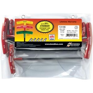Bondhus , BTX50MM T-Handle BALLDRIVER HEX Set 4MM-10MM, 13148 Bondhus , BTX50MM T-Handle BALLDRIVER HEX Set 4MM-10MM, 13148
