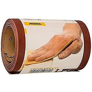 Mirka Red sandpaper roll 115mm x 5m / grit P100 / 1 roll/For sanding wood, metal and plastic Mirka Red sandpaper roll 115mm x 5m / grit P100 / 1 roll/For sanding wood, metal and plastic