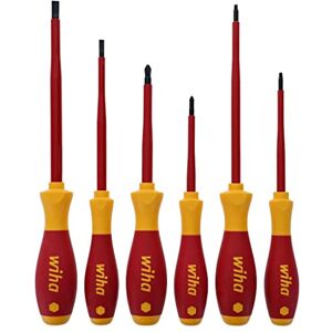 Wiha 35890 Insulated Slotted Phillips and Square Screwdriver Set, 6-Piece Wiha 35890 Insulated Slotted Phillips and Square Screwdriver Set, 6-Piece