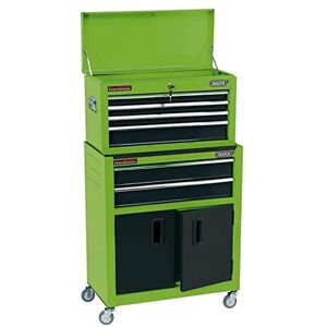 Draper 19566 24" Combined Roller Cabinet and Tool Chest (6 Drawer), Green Draper 19566 24" Combined Roller Cabinet and Tool Chest (6 Drawer), Green