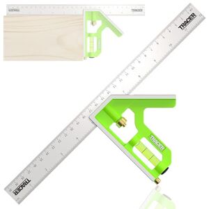 Tracer Combination Square 300mm (12 Inch). 45/90 degree Measuring Tool with built in Spirit Level and Scribe Tool. Metric & Imperial scales. Stainless Steel. Tracer Combination Square 300mm (12 Inch). 45/90 degree Measuring Tool with built in Spirit Level and Scribe Tool. Metric & Imperial scales. Stainless Steel.