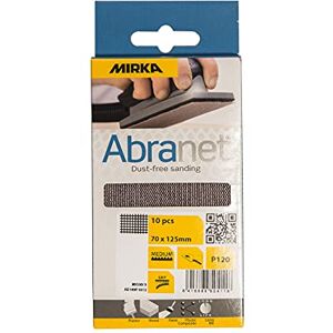 Mirka Abranet net sandpaper strips 70 x 125 mm Hook & loop/Grit P120 / 10 pcs/for sanding wood, walls, metal, aluminium, stainless steel, filler, varnish, plastic / AE149F1012 Mirka Abranet net sandpaper strips 70 x 125 mm Hook & loop/Grit P120 / 10 pcs/for sanding wood, walls, metal, aluminium, stainless steel, filler, varnish, plastic / AE149F1012