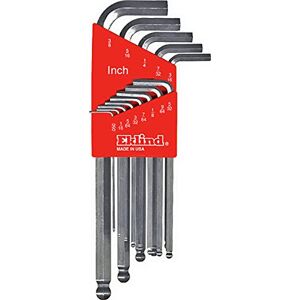 Eklind 13313 Bright-Ball-Hex-L Key allen wrench 13pc set SAE Inch Sizes .050-3/8 Long series Eklind 13313 Bright-Ball-Hex-L Key allen wrench 13pc set SAE Inch Sizes .050-3/8 Long series