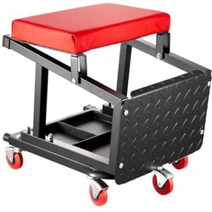 VEVOR Mechanic Stool, 300 lbs Capacity Garage Seat/Work Stool with Wheels, 360° Swivel Rolling Workshop Stool with Tool Tray, Mechanics Creeper Seat/Step Stool, for Garage, Shop & Auto Repair, Black VEVOR Mechanic Stool, 300 lbs Capacity Garage Seat/Work Stool with Wheels, 360° Swivel Rolling Workshop Stool with Tool Tray, Mechanics Creeper Seat/Step Stool, for Garage, Shop & Auto Repair, Black