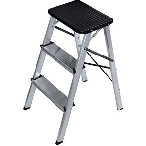 Amig Small 3 Step Folding Ladder Stool with Non-Slip Steps Maximum Weight 150 kg Aluminium Easy to Store Amig Small 3 Step Folding Ladder Stool with Non-Slip Steps Maximum Weight 150 kg Aluminium Easy to Store
