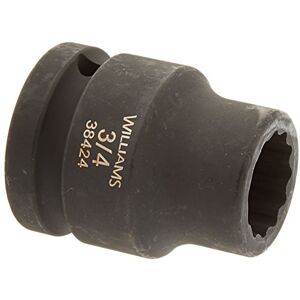 Williams 38424 3/4-Inch Drive 3/4-Inch Standard Impact Socket, 12-Point Williams 38424 3/4-Inch Drive 3/4-Inch Standard Impact Socket, 12-Point