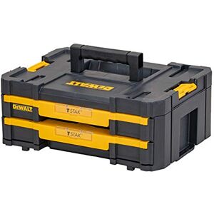 DeWalt DWST1-70706 T-Stak IV Tool Storage Box with 2-Shallow Drawers, Yellow/Black, 44 x 31.4 17.6 cm DeWalt DWST1-70706 T-Stak IV Tool Storage Box with 2-Shallow Drawers, Yellow/Black, 44 x 31.4 17.6 cm