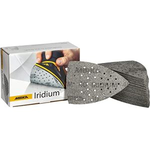 Mirka Iridium Sanding Triangle Premium Sandpaper 100x152x152mm 36-hole Hook & loop, Grit 40, 50 pcs/For sanding paint, putty, primer, wood, steel, mineral materials, plastic. Mirka Iridium Sanding Triangle Premium Sandpaper 100x152x152mm 36-hole Hook & loop, Grit 40, 50 pcs/For sanding paint, putty, primer, wood, steel, mineral materials, plastic.
