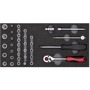 Gedore Red Socket Spanner Set 1/4 Inch in 1/3 Foam Module 37 Pieces Gedore Red Socket Spanner Set 1/4 Inch in 1/3 Foam Module 37 Pieces
