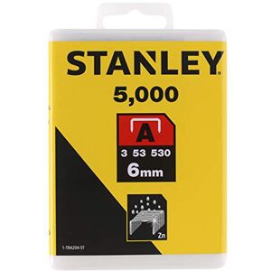 Stanley 1-TRA204-5T 6mm A-Type Light Duty Staples (5000 Pieces) Stanley 1-TRA204-5T 6mm A-Type Light Duty Staples (5000 Pieces)