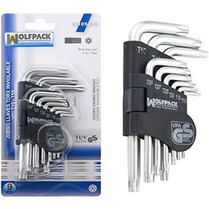 WOLFPACK LINEA PROFESIONAL 2105270 Torx Key Set L 9 Pieces Inviolable WOLFPACK LINEA PROFESIONAL 2105270 Torx Key Set L 9 Pieces Inviolable