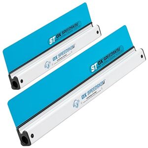 OX Tools OX 2PC Speedskim ST Semi-Flex Plastering Rule Set (600mm + 900mm), High Grade Nylon Blade for Flattening & Finishing Renders or Plaster, Ergonomic Aluminium Handle, Interchangeable Blade System OX Tools OX 2PC Speedskim ST Semi-Flex Plastering Rule Set (600mm + 900mm), High Grade Nylon Blade for Flattening & Finishing Renders or Plaster, Ergonomic Aluminium Handle, Interchangeable Blade System