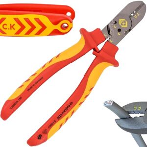 C.K RedLine 2025 Edition VDE CombiCutter 3 MAX, 180 mm German Electrical Wire Cable Side Cutter, Stripper, Bender, Screw Shear, Heavy Duty Electrician Croppers, Electricians Snips CK Tools T39083A 180 C.K RedLine 2025 Edition VDE CombiCutter 3 MAX, 180 mm German Electrical Wire Cable Side Cutter, Stripper, Bender, Screw Shear, Heavy Duty Electrician Croppers, Electricians Snips CK Tools T39083A 180