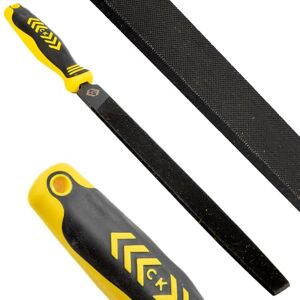 C.K Tools Engineers File 250mm Second Cut Flat Safe Edge, High Carbon Black Oxide Steel, Ergonomic Two Component Grip, Secure Tang Bond, Lanyard Compatible Safety on Scaffolding Ladders, CK T0080A 10 C.K Tools Engineers File 250mm Second Cut Flat Safe Edge, High Carbon Black Oxide Steel, Ergonomic Two Component Grip, Secure Tang Bond, Lanyard Compatible Safety on Scaffolding Ladders, CK T0080A 10