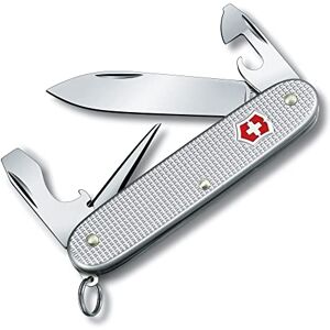 Victorinox Pioneer Alox Swiss Army Pocket Knife, Medium, Multi Tool, 8 Functions, Blade, Can Opener, Silver Victorinox Pioneer Alox Swiss Army Pocket Knife, Medium, Multi Tool, 8 Functions, Blade, Can Opener, Silver