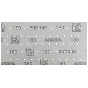 Mirka Iridium Premium Sandpaper 115x230mm / Grip / 55-hole/Grit 220/50 pcs/For sanding paint, putty, primer, wood, steel, mineral-based materials, plastic Mirka Iridium Premium Sandpaper 115x230mm / Grip / 55-hole/Grit 220/50 pcs/For sanding paint, putty, primer, wood, steel, mineral-based materials, plastic