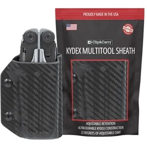 Clip & Carry Kydex Multitool Sheath for LEATHERMAN Surge Made in USA (Multi-Tool not Included) EDC Multi Tool Sheath Holder Holster Cover (Carbon Fiber Black) Clip & Carry Kydex Multitool Sheath for LEATHERMAN Surge Made in USA (Multi-Tool not Included) EDC Multi Tool Sheath Holder Holster Cover (Carbon Fiber Black)