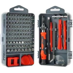 DEKTON 115pc Precision Tool Kit 98 Screwdriver Bits 17 Disassembly Accessories Handle, Flexible Extension Shaft, Extension Bar, Tweezers, Plastic Pry Tools Many More Durable Tools for Precision DEKTON 115pc Precision Tool Kit 98 Screwdriver Bits 17 Disassembly Accessories Handle, Flexible Extension Shaft, Extension Bar, Tweezers, Plastic Pry Tools Many More Durable Tools for Precision
