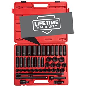 Sunex 2569, 1/2" Drive Master Impact Socket Set, 43Piece, Metric, 9mm 30mm, Standard/Deep, Cr-Mo Alloy Steel, Radius Corner Design, Heavy Duty Storage Case, Universal Joint & Impact Extensions Sunex 2569, 1/2" Drive Master Impact Socket Set, 43Piece, Metric, 9mm 30mm, Standard/Deep, Cr-Mo Alloy Steel, Radius Corner Design, Heavy Duty Storage Case, Universal Joint & Impact Extensions
