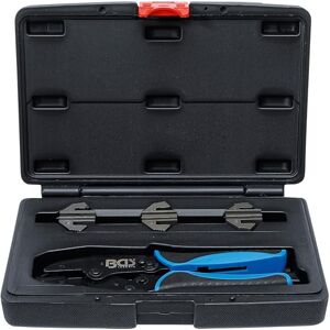 BGS 70003 Crimping Pliers Set with 3 Pairs of Jaws for Solar Connectors MC3 / MC4 / Tyco BGS 70003 Crimping Pliers Set with 3 Pairs of Jaws for Solar Connectors MC3 / MC4 / Tyco