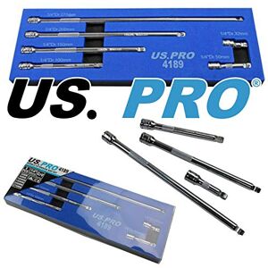 US PRO 1/4'' Drive Wobble Extension Bar Set 6pc in Foam Tray US PRO 1/4'' Drive Wobble Extension Bar Set 6pc in Foam Tray
