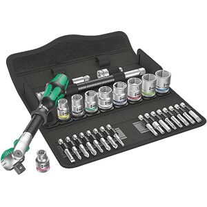 Wera 8100 SB 6 Zyklop Speed 3/8" Multifunction Ratchet & Socket Set, Metric, 29pc, 05004046001, Silver Wera 8100 SB 6 Zyklop Speed 3/8" Multifunction Ratchet & Socket Set, Metric, 29pc, 05004046001, Silver