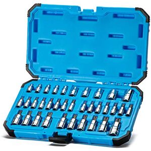 Capri Tools CP30004 30004 S2 Star Torx and External Socket Bit Set 35-Piece, Silver Capri Tools CP30004 30004 S2 Star Torx and External Socket Bit Set 35-Piece, Silver