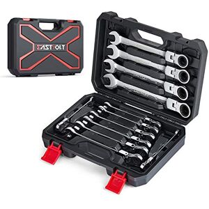 Eastvolt 12-Piece Ratcheting Wrench Set, Metric 8mm-19mm Flex Head Spanner Wrench, Chrome Vanadium Steel with Toolbox, EVHT1201 Eastvolt 12-Piece Ratcheting Wrench Set, Metric 8mm-19mm Flex Head Spanner Wrench, Chrome Vanadium Steel with Toolbox, EVHT1201