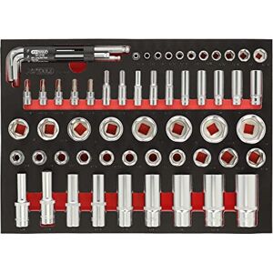 KS TOOLS 712.1010 62 Module Socket Set 1/4 Inch – 1/2 KS TOOLS 712.1010 62 Module Socket Set 1/4 Inch – 1/2