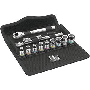 Wera SA 12 Holding Function Socket Set with Zyklop Metal Switch, 1/4" Drive, 13pc, 05003756001 , Black Wera SA 12 Holding Function Socket Set with Zyklop Metal Switch, 1/4" Drive, 13pc, 05003756001 , Black