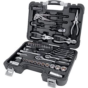 Amazon Basics Household Tool Set, 65 Piece, Black Amazon Basics Household Tool Set, 65 Piece, Black