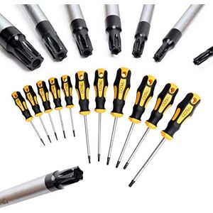 CCLIFE 11 pcs T-Star Torx Screwdriver Set T6-T40 Tamperproof CCLIFE 11 pcs T-Star Torx Screwdriver Set T6-T40 Tamperproof