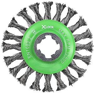 Faithfull X-LOCK Conical Wire Brush 115 x 12mm Stainless Steel Faithfull X-LOCK Conical Wire Brush 115 x 12mm Stainless Steel