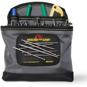 MagnoGrip 002-405 3-Pocket Magnetic Nail Pouch, Black MagnoGrip 002-405 3-Pocket Magnetic Nail Pouch, Black