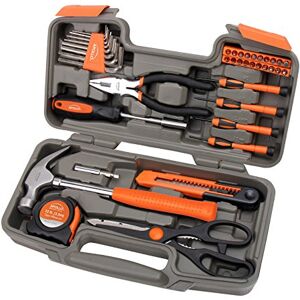 Apollo Tools DT9706-OR Original 39 Piece General Household Tool Set in Toolbox Storage Case with Essential Hand Tools for Everyday Home Repairs,Orange Apollo Tools DT9706-OR Original 39 Piece General Household Tool Set in Toolbox Storage Case with Essential Hand Tools for Everyday Home Repairs,Orange
