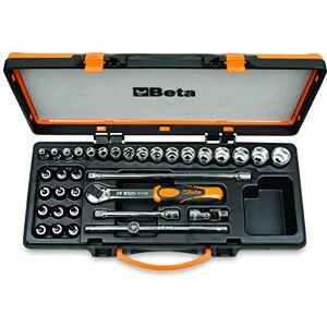 Beta 9100944 Model 910 A/C29 Sockets 12 Socket Drivers and 5 Accessories, 3/8 Drive, 17 Pieces Beta 9100944 Model 910 A/C29 Sockets 12 Socket Drivers and 5 Accessories, 3/8 Drive, 17 Pieces