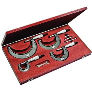 Starrett SV436.1MBXRLZ 436.1 Series Outside Micrometre Set, Ratchet Stop, Lock Nut, Carbide Faces, 0-100mm Range, 0.001mm Graduation Starrett SV436.1MBXRLZ 436.1 Series Outside Micrometre Set, Ratchet Stop, Lock Nut, Carbide Faces, 0-100mm Range, 0.001mm Graduation