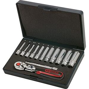 KS TOOLS 918.0613 1/4-inch Chrome+ Socket Set Deep (13 Pieces) KS TOOLS 918.0613 1/4-inch Chrome+ Socket Set Deep (13 Pieces)