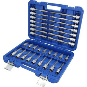 BRILLIANT TOOLS 1/2 inch Socket Set, RIBE Profile, Chrome Vanadium Steel, Blue Transport case, 32-TLG BRILLIANT TOOLS 1/2 inch Socket Set, RIBE Profile, Chrome Vanadium Steel, Blue Transport case, 32-TLG