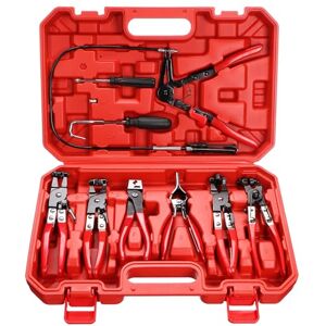 SIXTOL Mechanic Hose CLAMP Set 9 Hose Clamp Pliers 9 Pieces Car Repair Workshop Tools in a Plastic Case SIXTOL Mechanic Hose CLAMP Set 9 Hose Clamp Pliers 9 Pieces Car Repair Workshop Tools in a Plastic Case