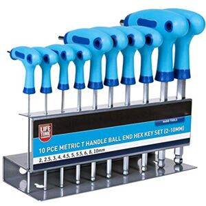 Blue Spot Tools 12186 10 Piece Metric T Handle Ball End Hex Key Set (2-10mm) Blue Spot Tools 12186 10 Piece Metric T Handle Ball End Hex Key Set (2-10mm)