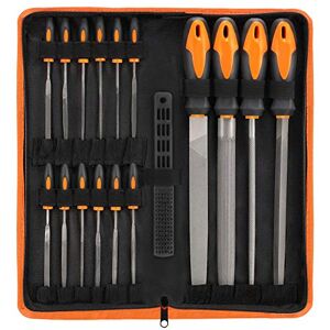 VUDAMAI Vulcanus 17Pcs File Tool Set with Carry Case,Premium Grade T12 Drop Forged Alloy Steel, Precision Flat/Triangle/Half-Round/Round Large File and 14pcs Needle Files/1 Brush VUDAMAI Vulcanus 17Pcs File Tool Set with Carry Case,Premium Grade T12 Drop Forged Alloy Steel, Precision Flat/Triangle/Half-Round/Round Large File and 14pcs Needle Files/1 Brush