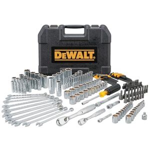 DeWalt Mechanics Tool Set, 1/4 and 3/8 Inch Drive, SAE, 172-Piece (DWMT81533) DeWalt Mechanics Tool Set, 1/4 and 3/8 Inch Drive, SAE, 172-Piece (DWMT81533)